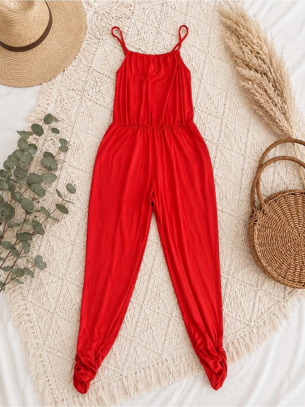 Red Butter Soft Halter Jumpsuit
